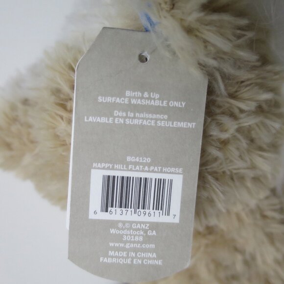 Baby Ganz Flat a Pat Horse Security Blanket NWT - Picture 6 of 8